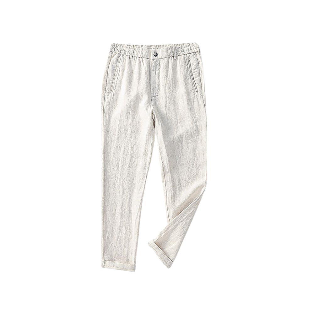 Men's Linen Trousers Capri - Veltic