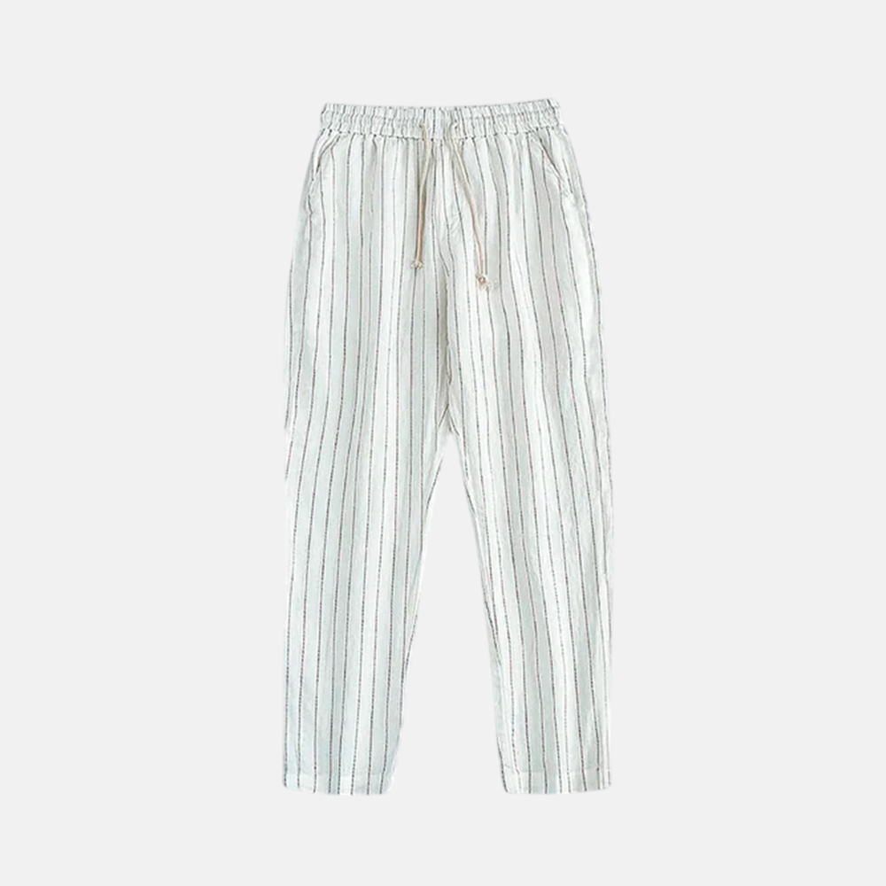 Men's Linen Trousers Cassis - Veltic