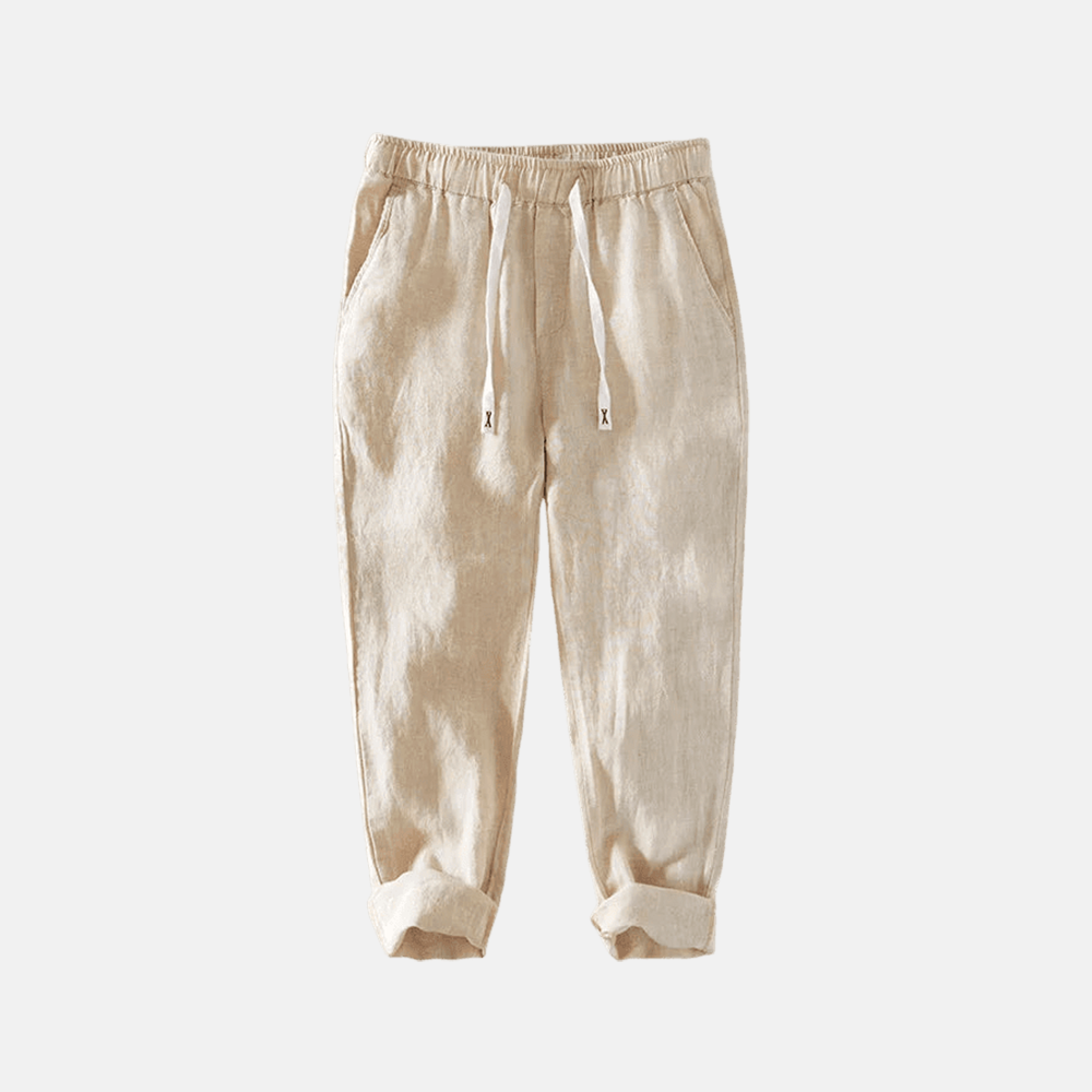 Men's Linen Trousers Ischia - Veltic