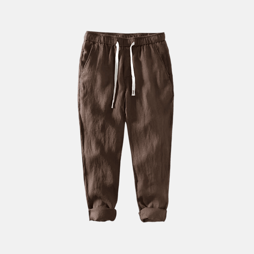 Men's Linen Trousers Ischia - Veltic