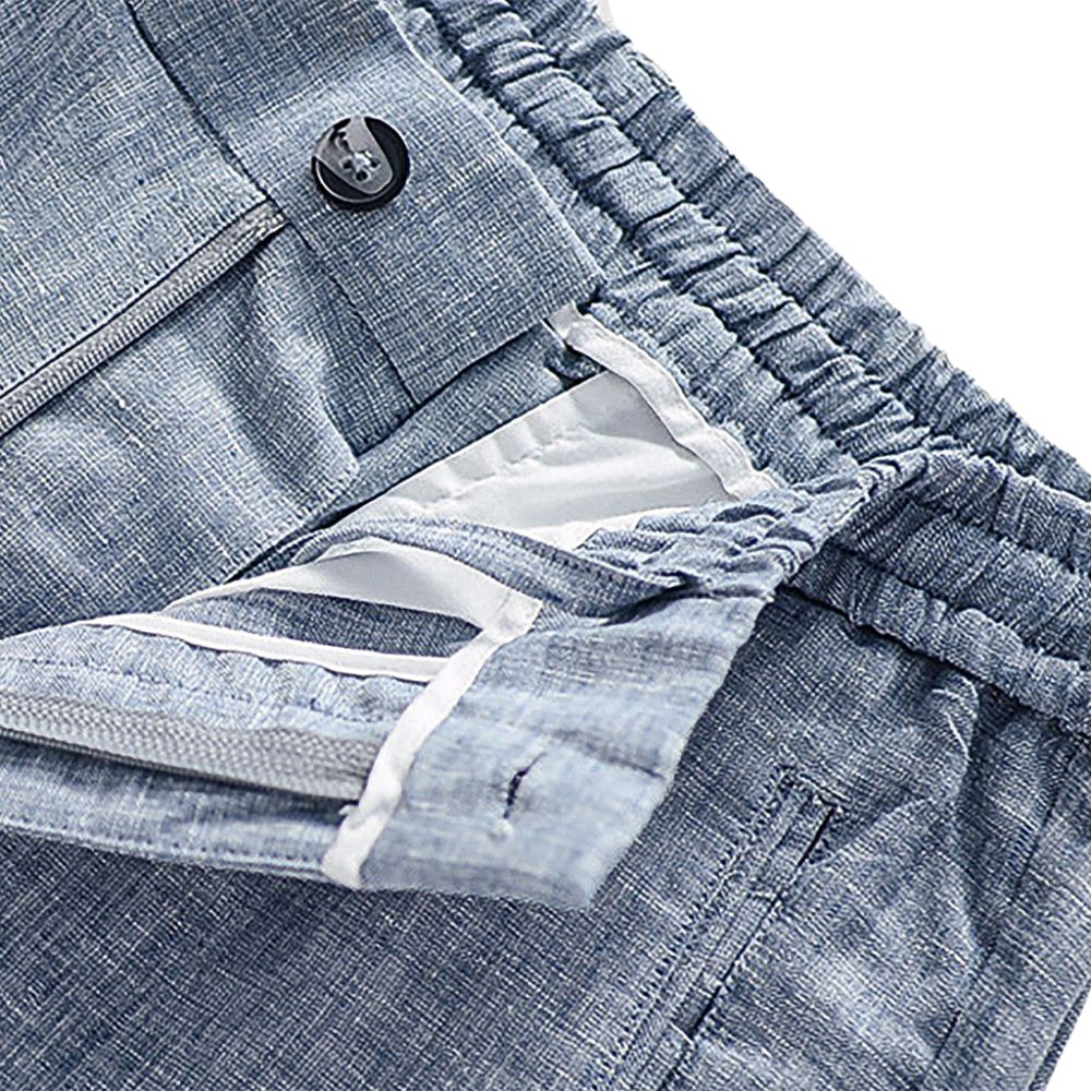Men's Linen Trousers Capri - Veltic