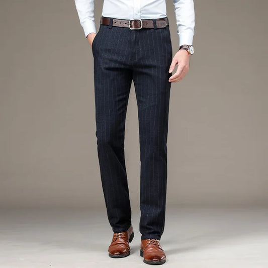 Men's Striped Dress Trousers Veltic - Veltic