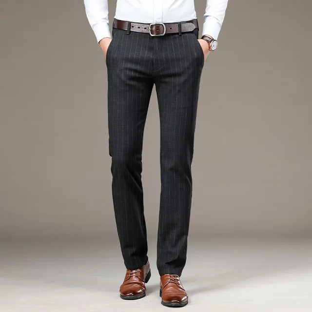 Men's Striped Dress Trousers Veltic - Veltic