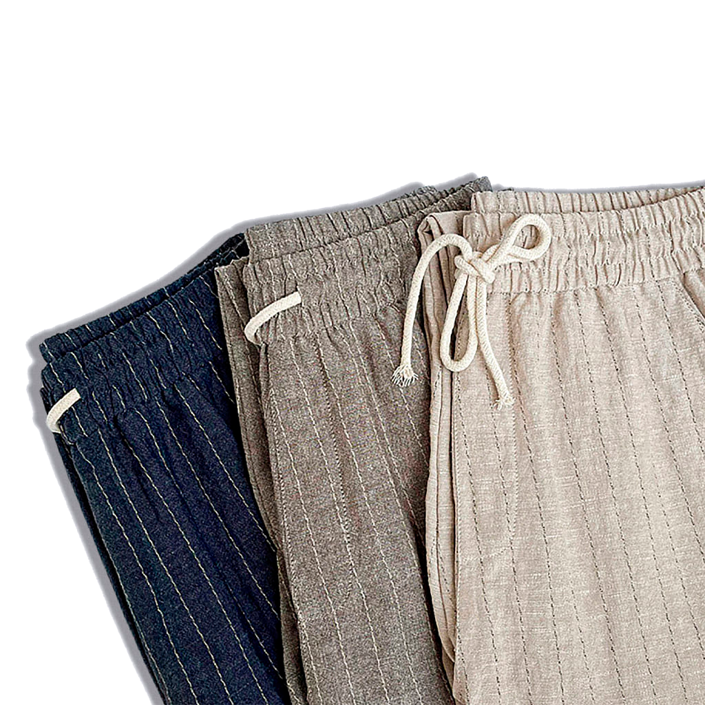 Men's Linen Trousers Cassis - Veltic
