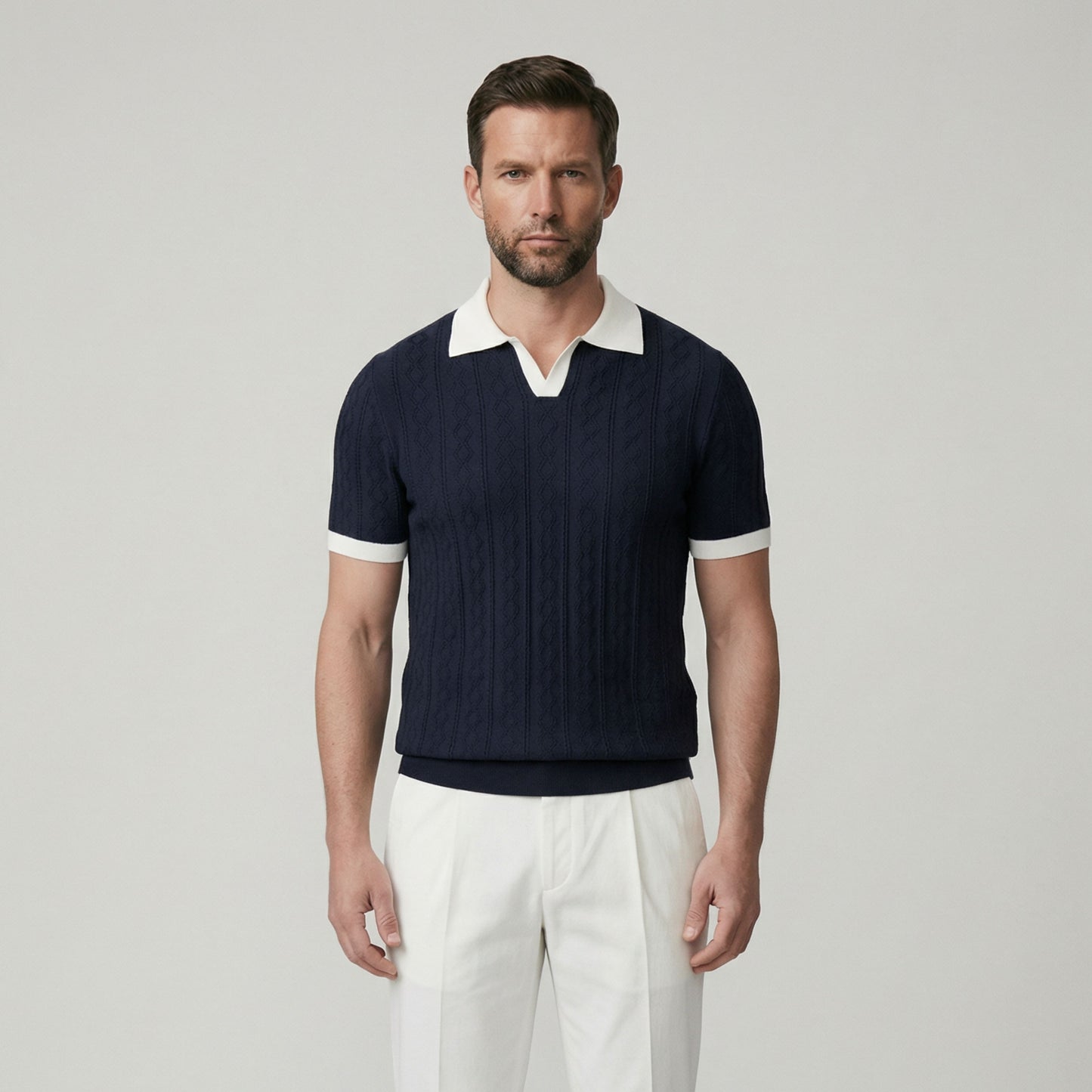 Veltic Men's Madrid Knit Polo Shirt - Veltic