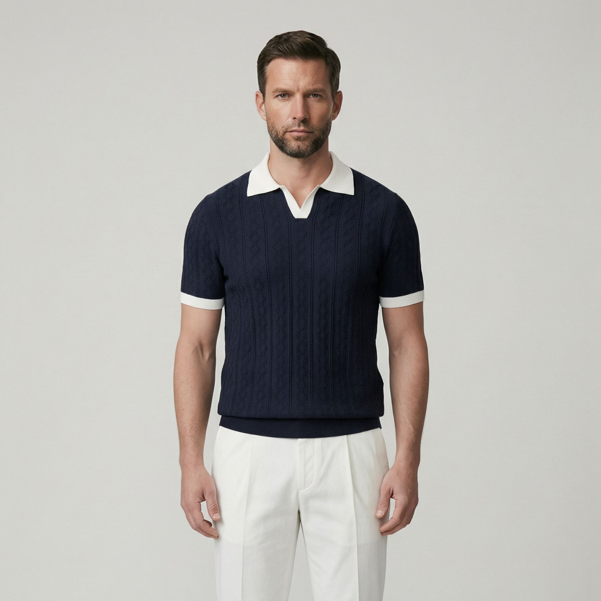 Veltic Men's Madrid Knit Polo Shirt - Veltic