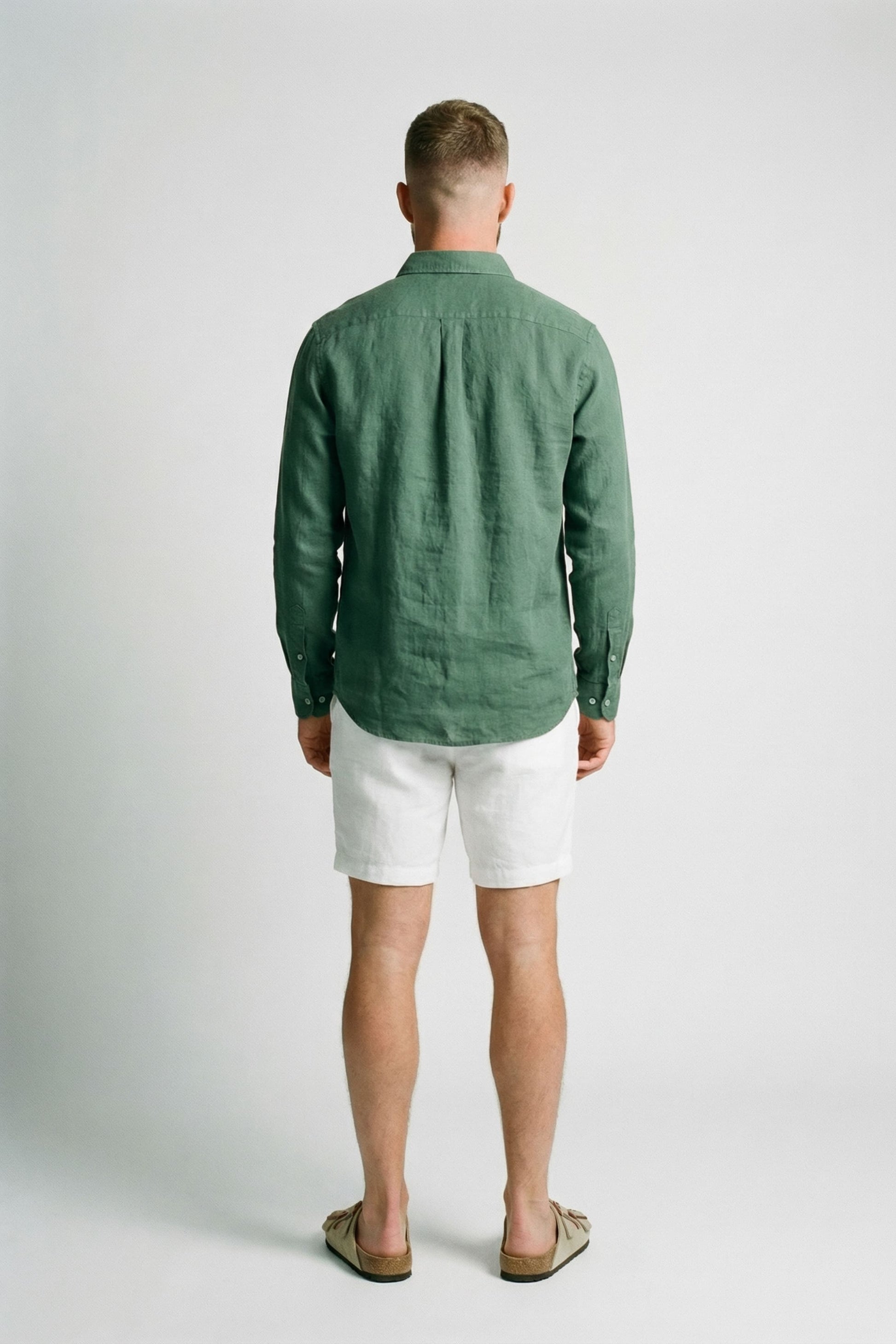Men's Linen Shirt with Pocket - Veltic