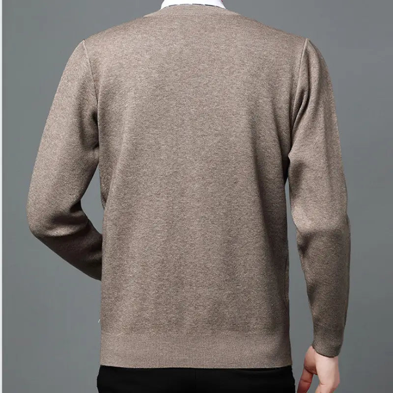 Men's Executive Argyle Cardigan with V-Neck - Veltic