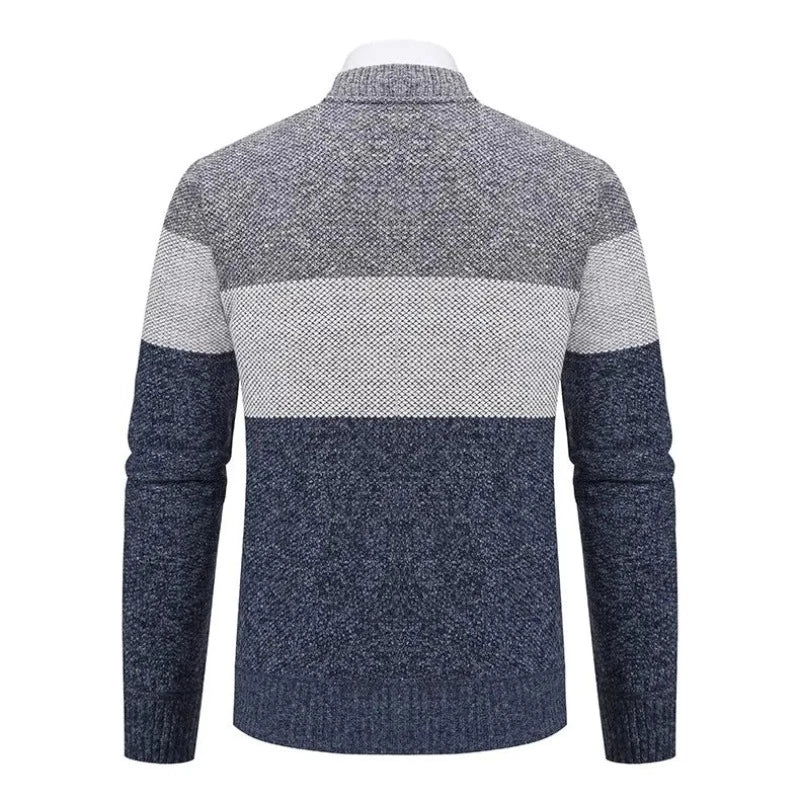 Men's Lightweight Knit Cardigan with Central Zipper Logan - Veltic