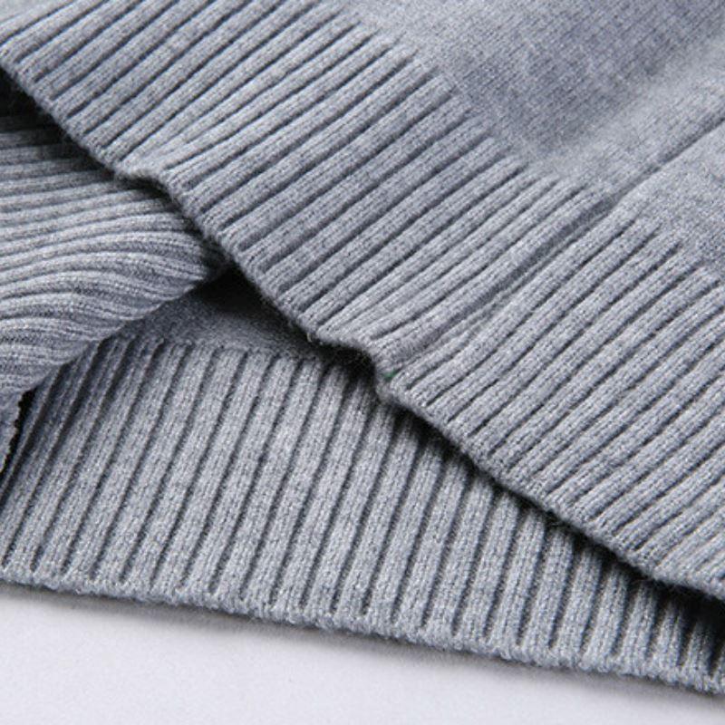 Men's Wool Cardigan with Central Zipper - Veltic