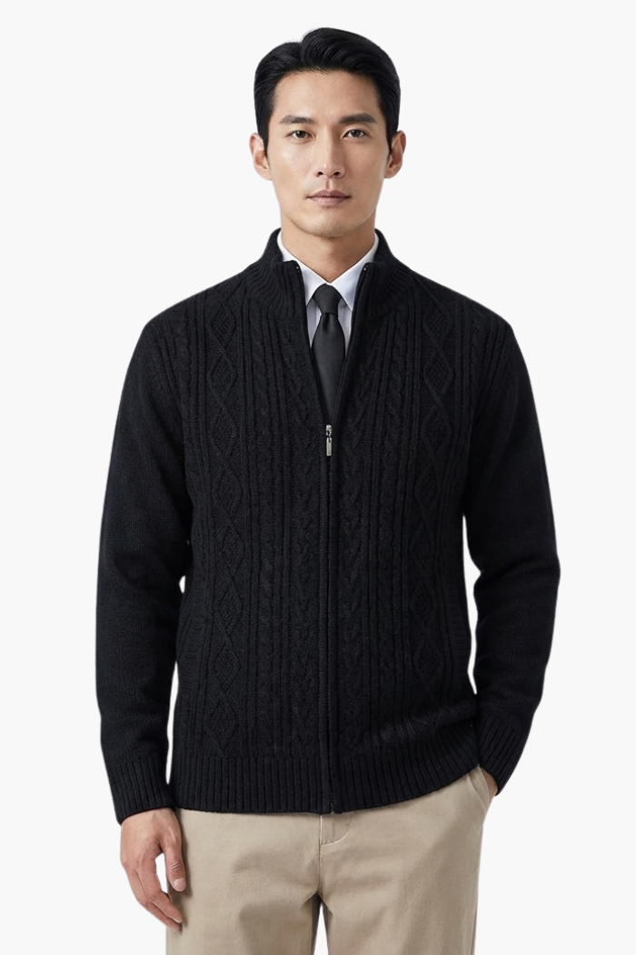 Men's Lightweight Knit Dress Cardigan - Veltic