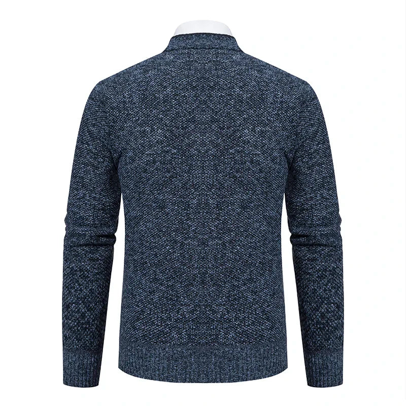 Men's Slim Dress Cardigan with V-Neck - Veltic