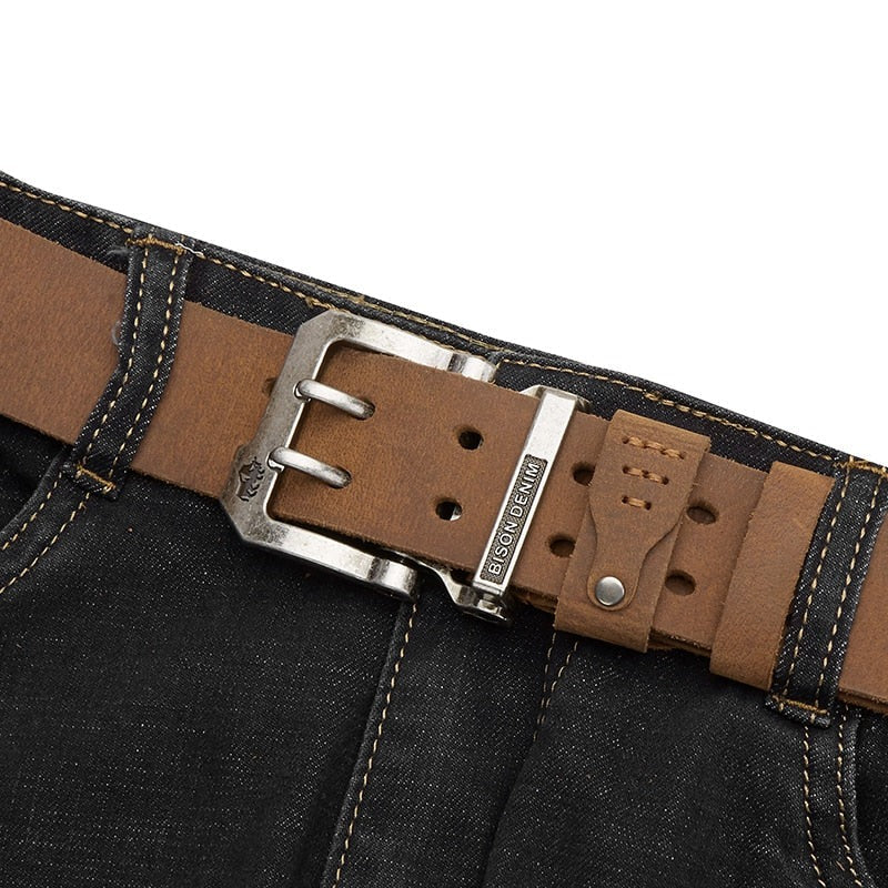 Men's Leather Belt Veltic Denim - Veltic