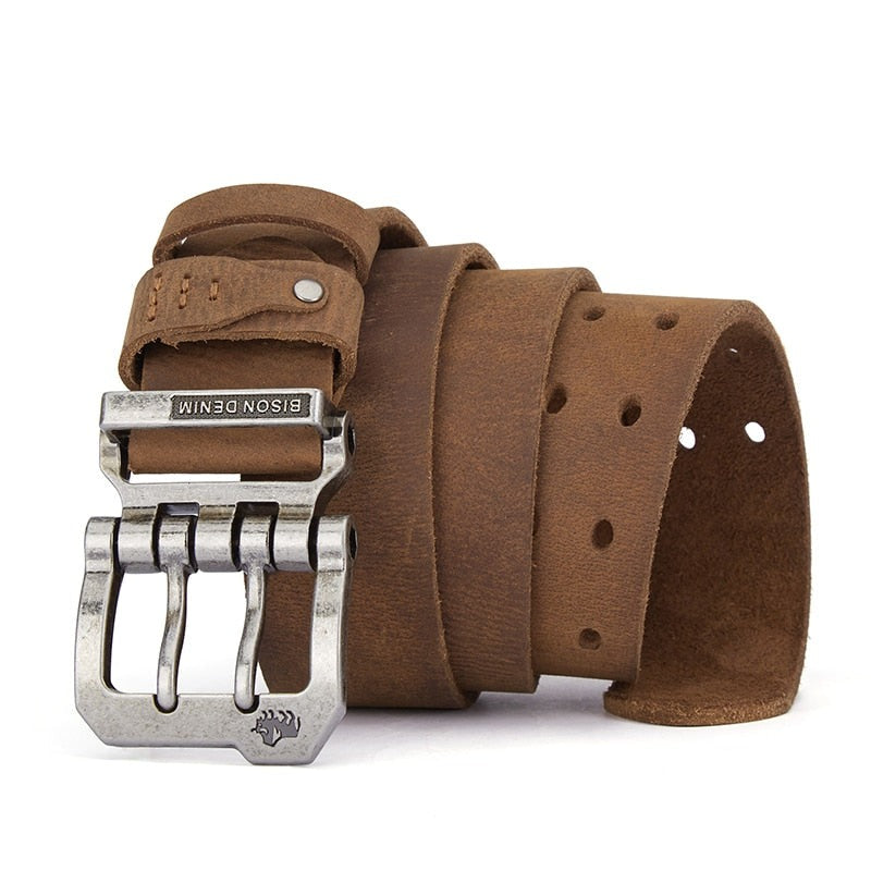 Men's Leather Belt Veltic Denim - Veltic