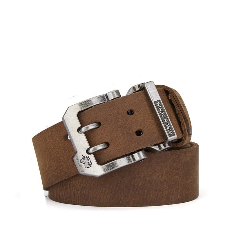 Men's Leather Belt Veltic Denim - Veltic