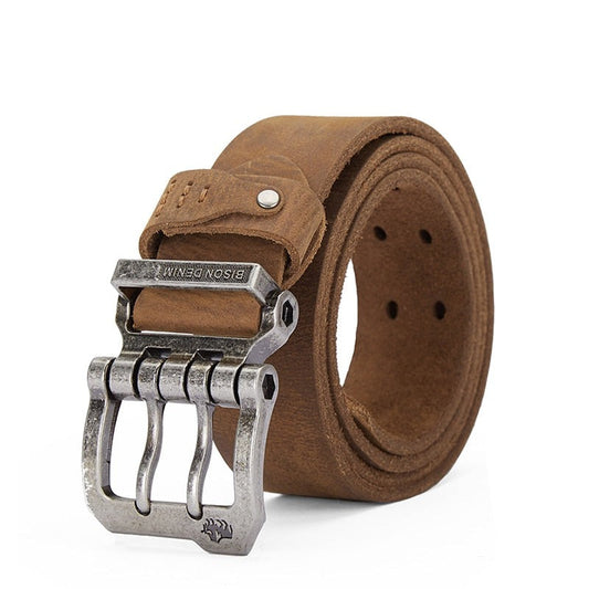 Men's Leather Belt Veltic Denim - Veltic