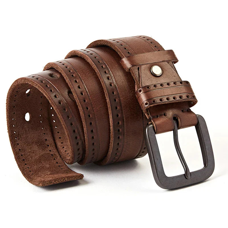 Men's Leather Belt Veltic Vintage Royal - Veltic