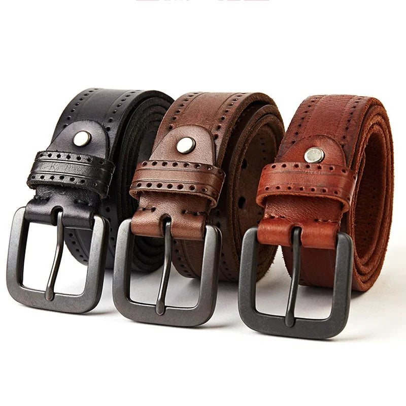 Men's Leather Belt Veltic Vintage Royal - Veltic
