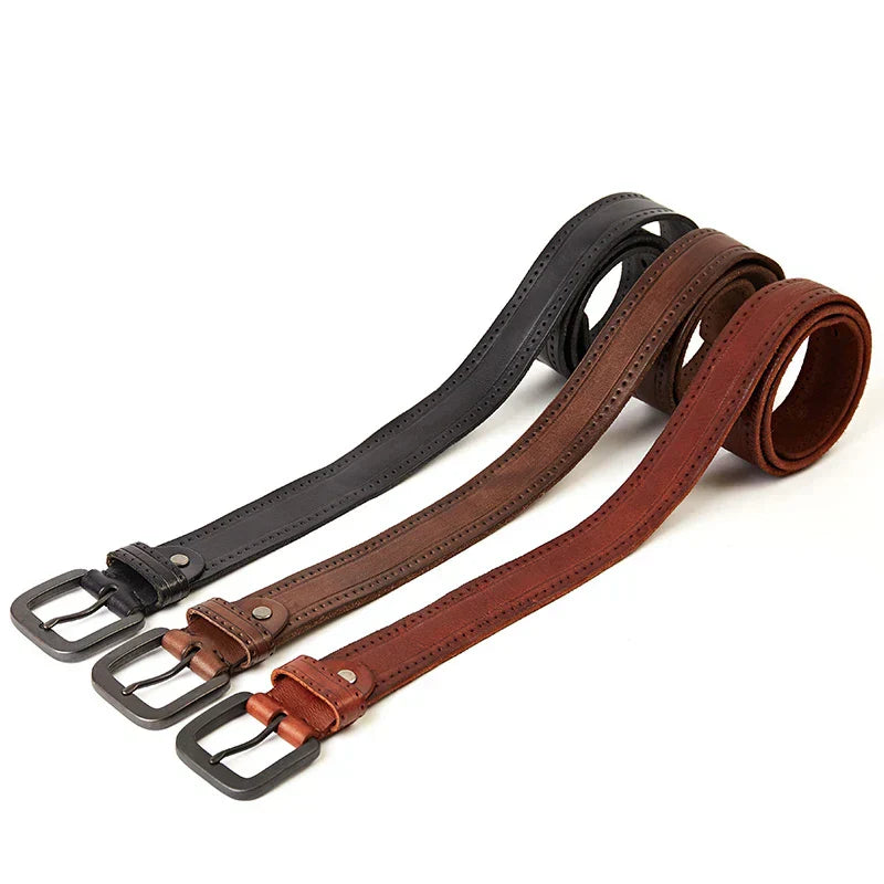 Men's Leather Belt Veltic Vintage Royal - Veltic