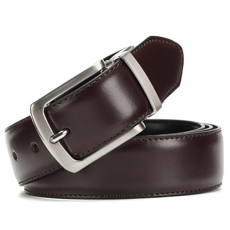 Men's Formal Leather Belt Veltic Noir - Veltic