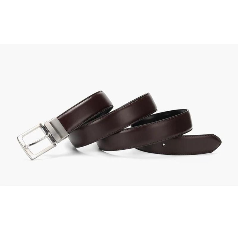 Men's Formal Leather Belt Veltic Noir - Veltic