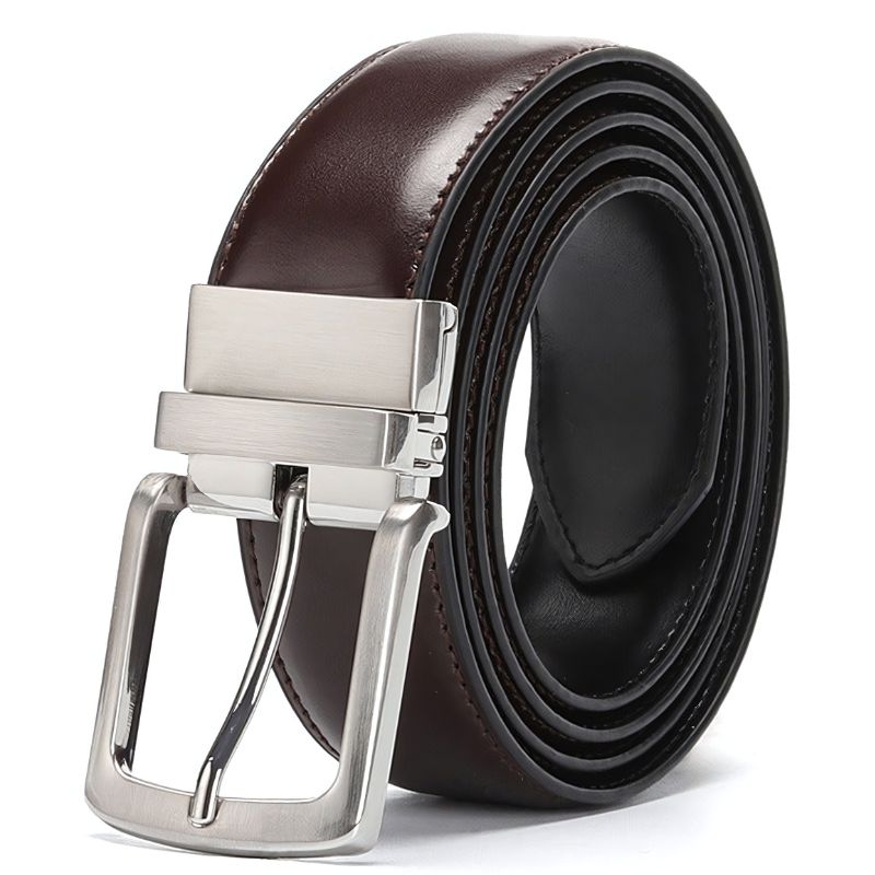 Men's Formal Leather Belt Veltic Noir - Veltic