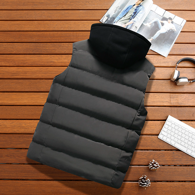 Men's Puffer Vest with Hood Norven - Veltic