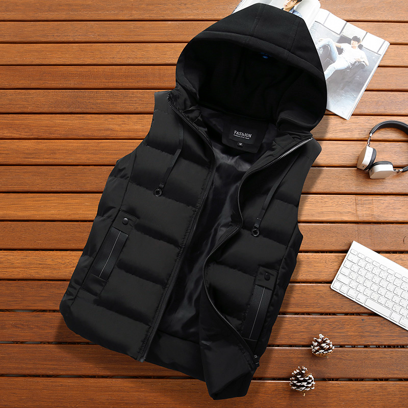 Men's Puffer Vest with Hood Norven - Veltic