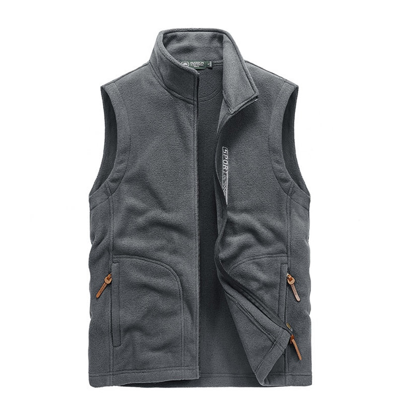 Men's Knitted Vest with Reinforced Collar - Veltic