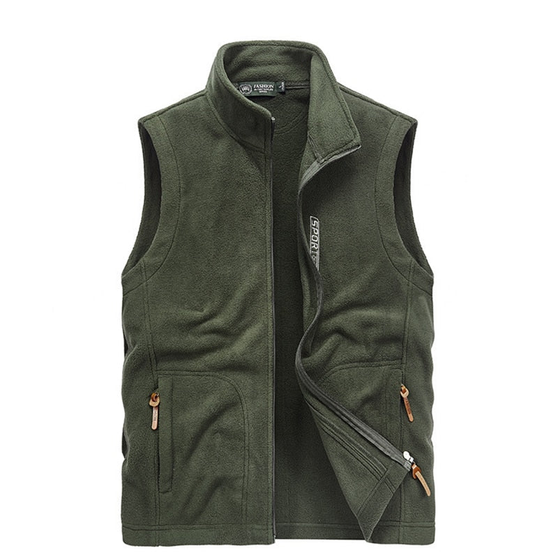 Men's Knitted Vest with Reinforced Collar - Veltic