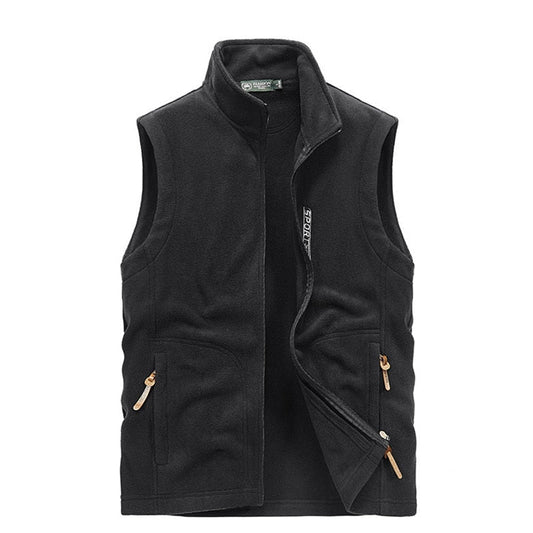 Men's Knitted Vest with Reinforced Collar - Veltic