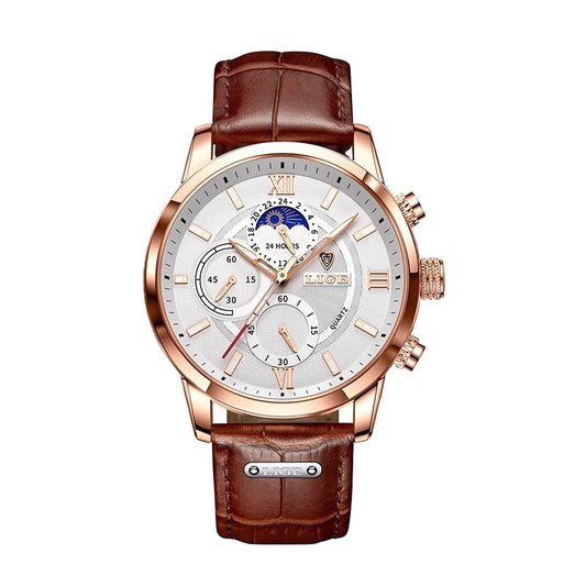 Veltic Men's Classy Watch with Leather Strap - Veltic