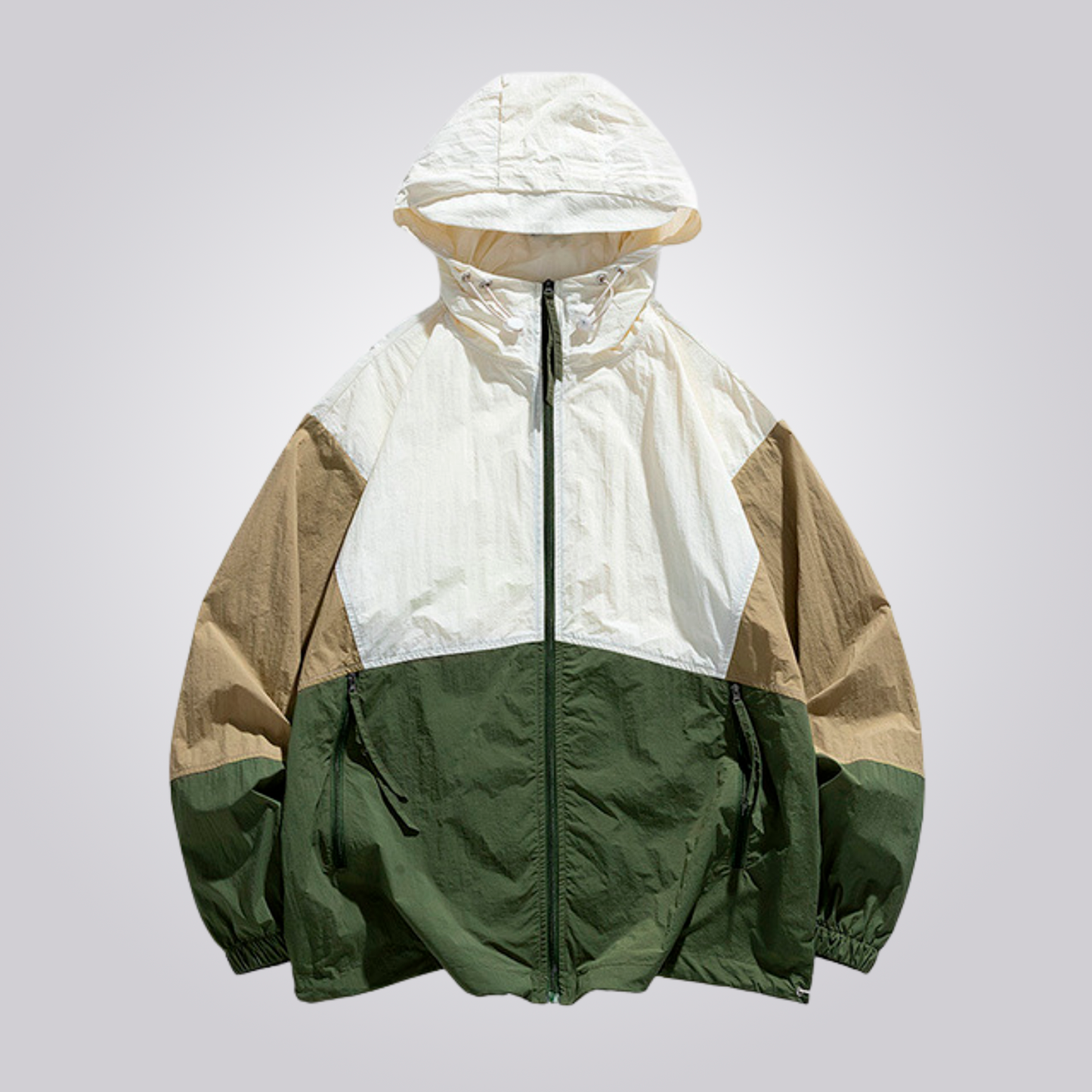 Men's Windbreaker Jacket with Hood - Veltic