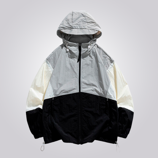Men's Windbreaker Jacket with Hood - Veltic