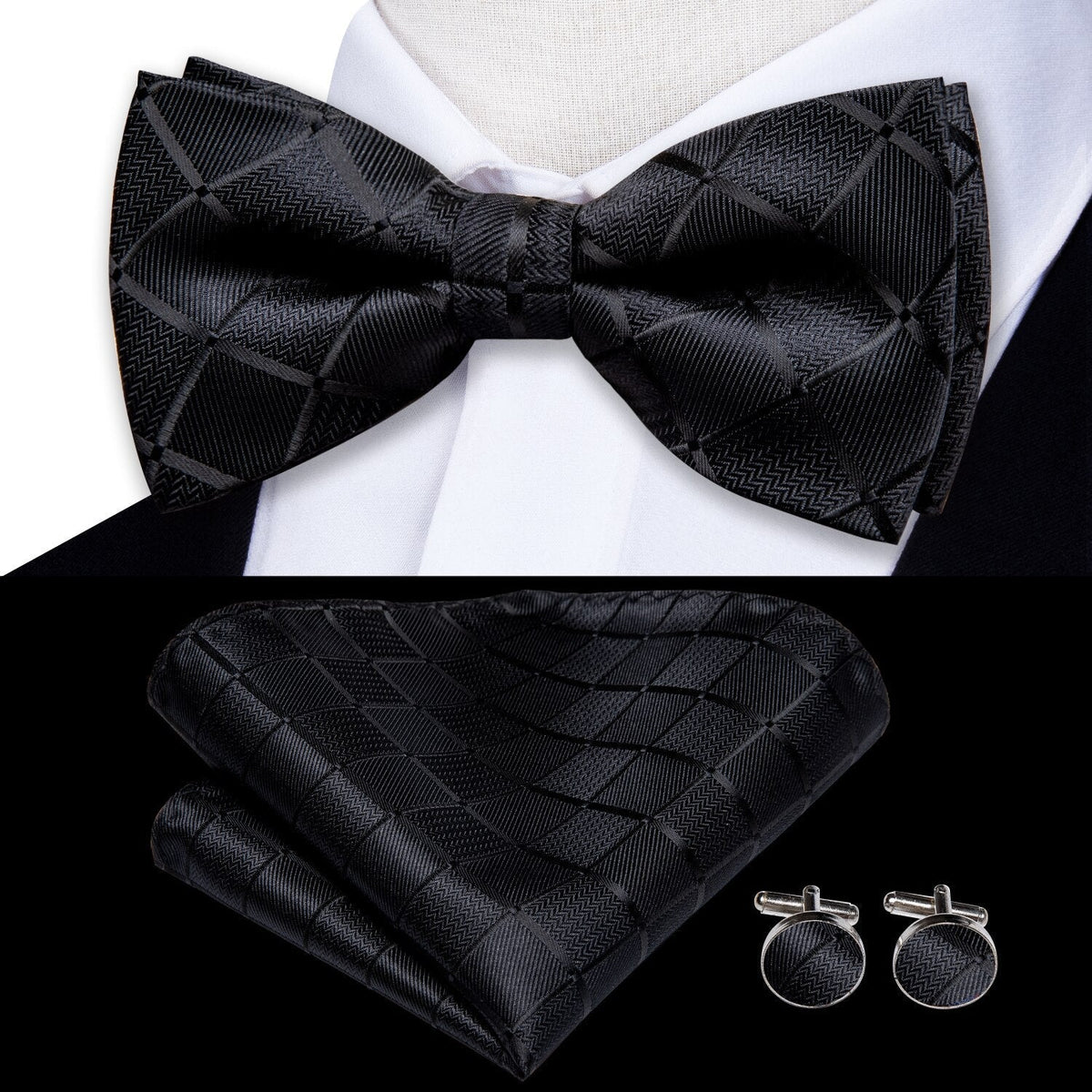 Silk Printed Bow Tie - Veltic