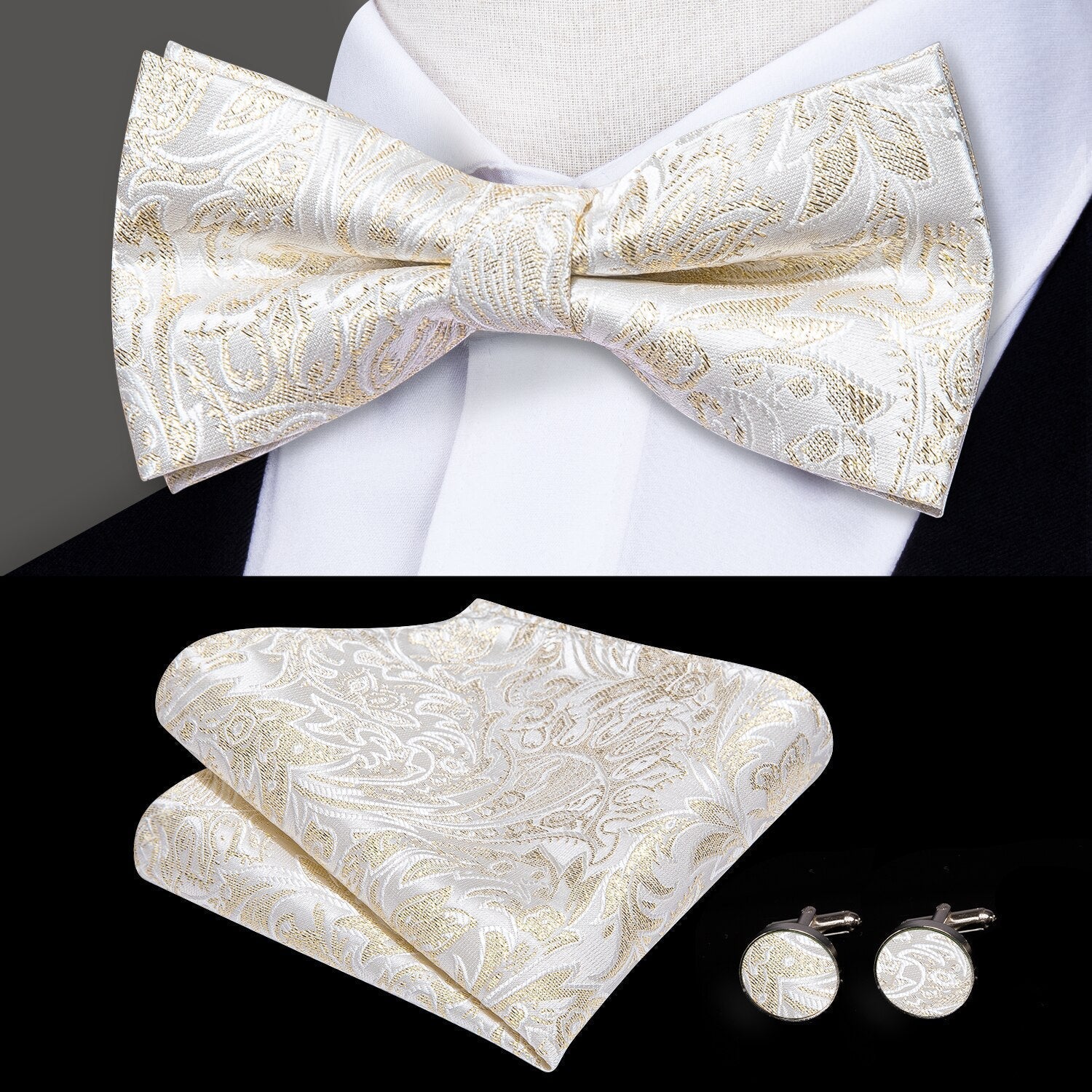 Silk Printed Bow Tie - Veltic