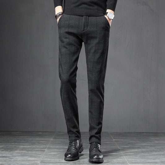 Men's Checked Tailored Trousers - Veltic