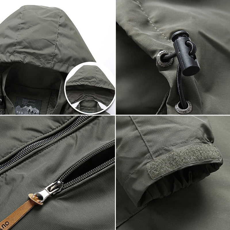 Men's Waterproof Windbreaker Jacket - Veltic