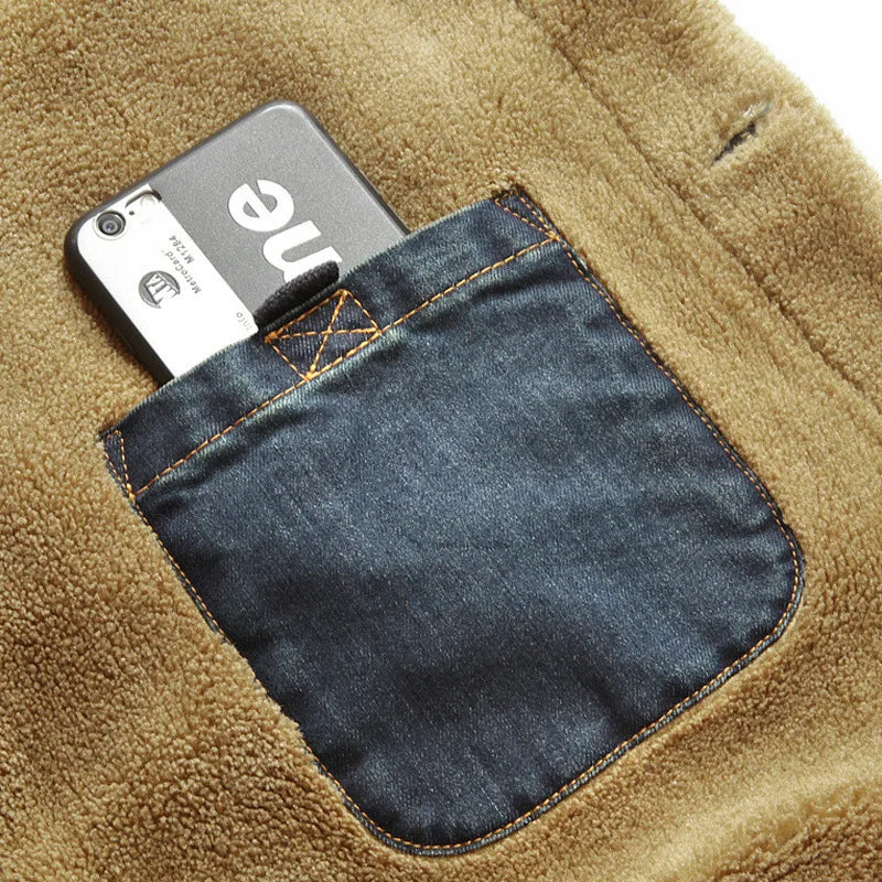 Men's Quilted Denim Jacket Dracen - Veltic