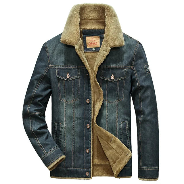 Men's Quilted Denim Jacket Dracen - Veltic