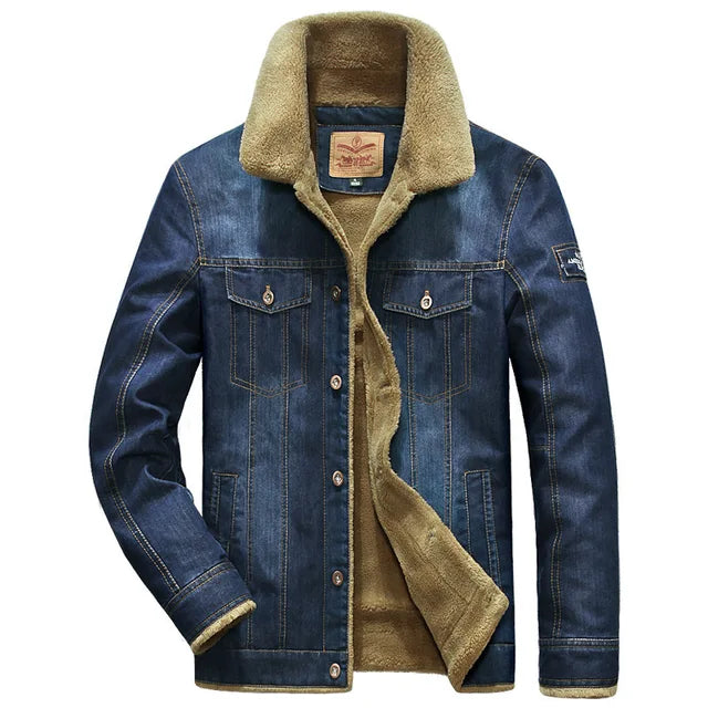 Men's Quilted Denim Jacket Dracen - Veltic