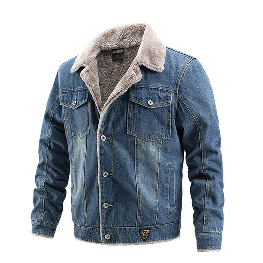 Men's Lined Denim Jacket Savoy - Veltic
