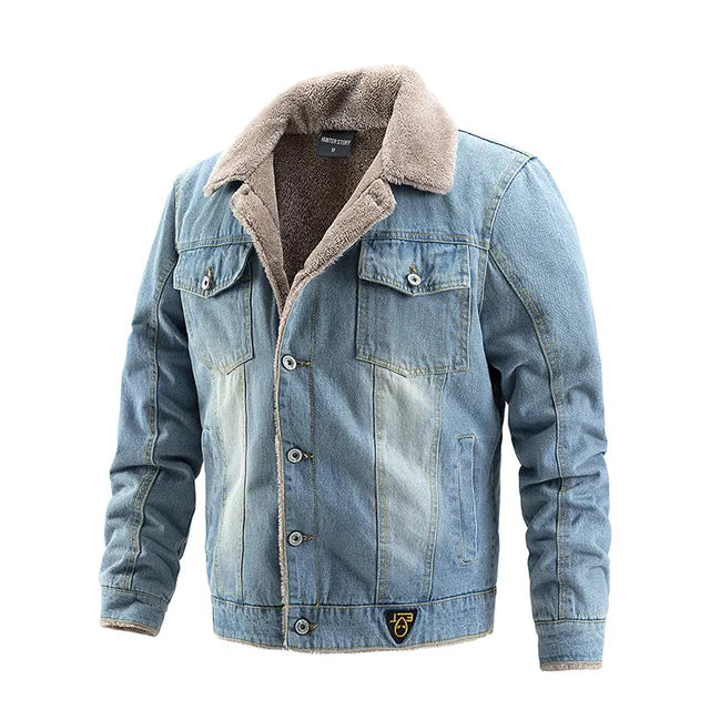 Men's Lined Denim Jacket Savoy - Veltic