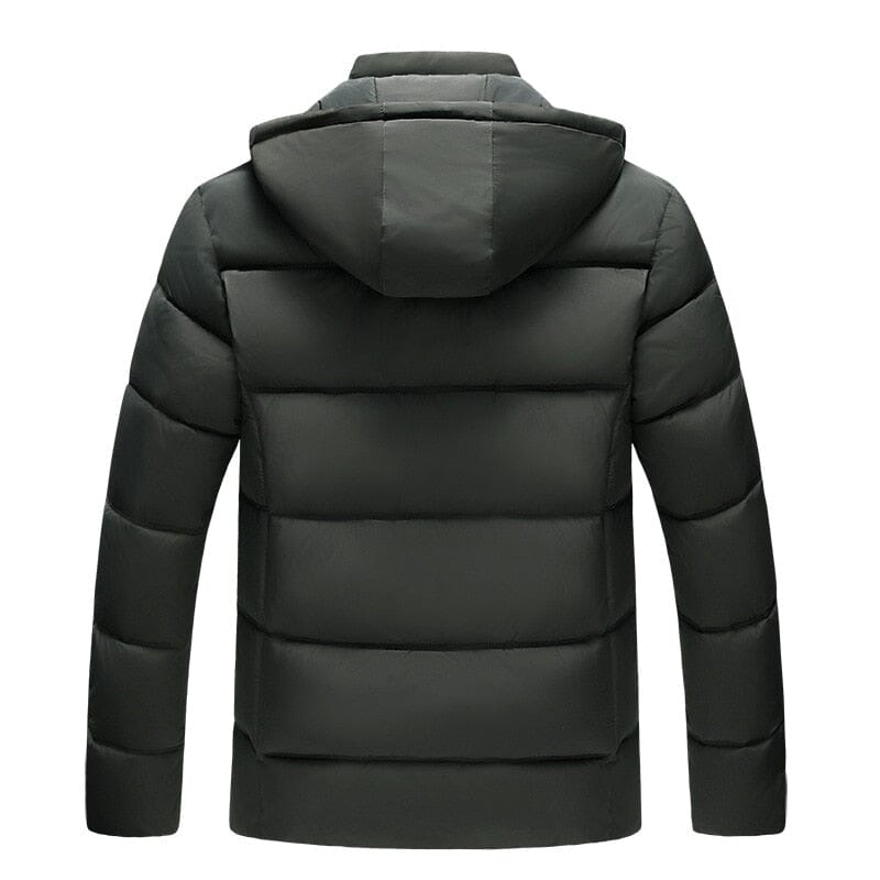 Veltic Men's Puffer Jacket with Wool Lining and Removable Hood - Veltic