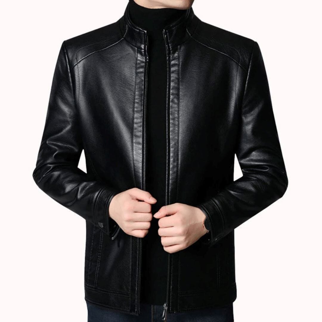 Men's Keanu Leather Jacket - Veltic