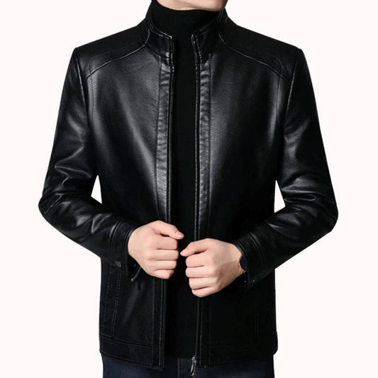 Men's Keanu Leather Jacket - Veltic