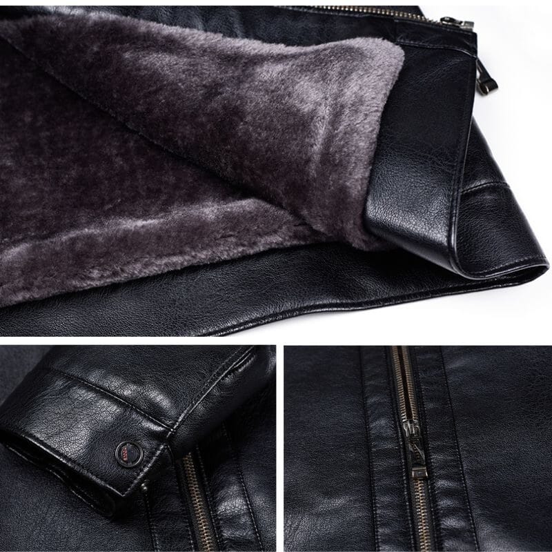 Men's Keanu Leather Jacket - Veltic