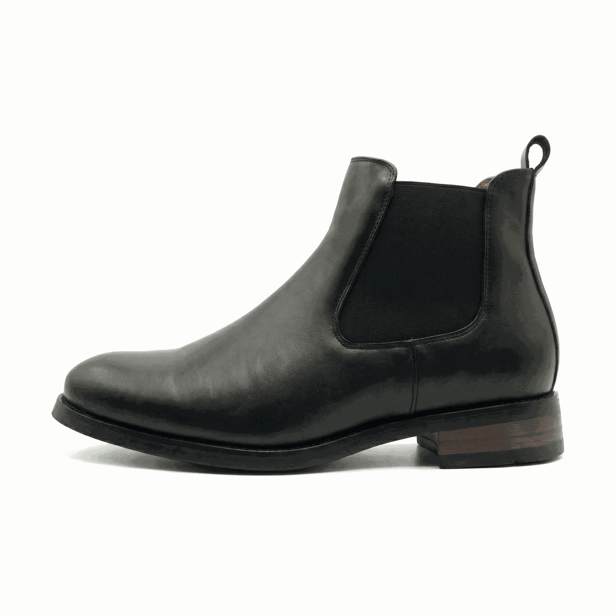 Briston Black men's Chelsea boots with elevated 8 cm profile