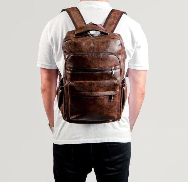 Veltic Executive Leather Backpack Copenhagen - Veltic