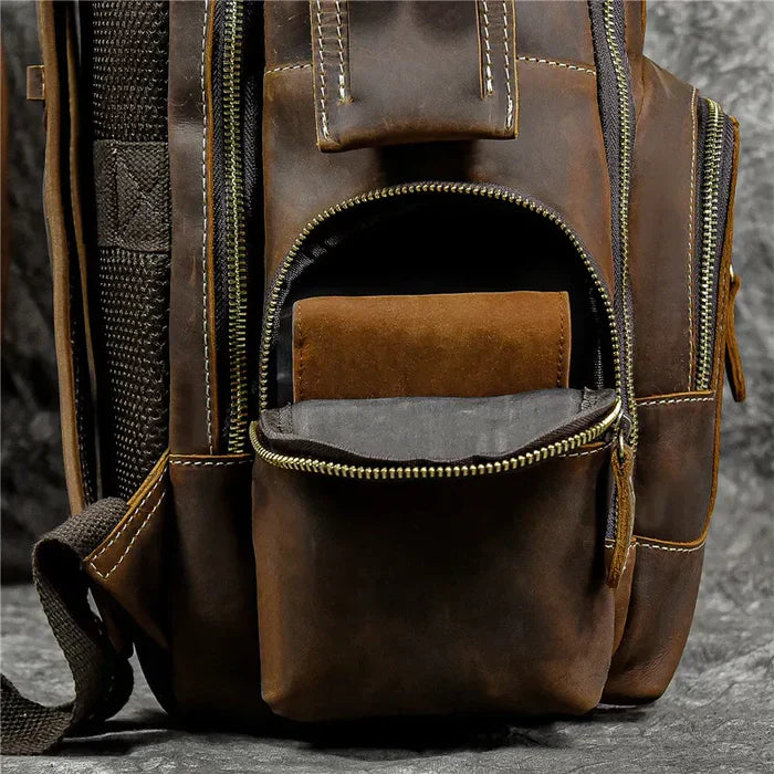 Veltic Executive Leather Backpack Retro - Veltic